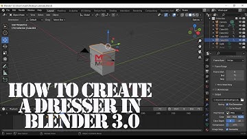 How to create a Dresser in Blender 3.0 Part-1
