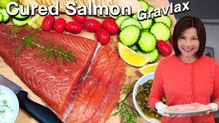How to Cure Salmon  Easy and Tasty Party Food Recipe 腌三文鱼
