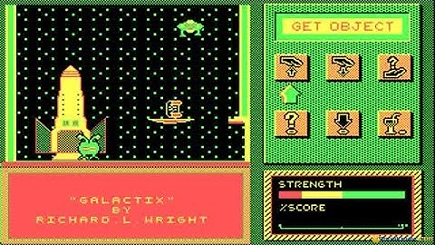 Galactix (1987) gameplay (PC Game, 1987)