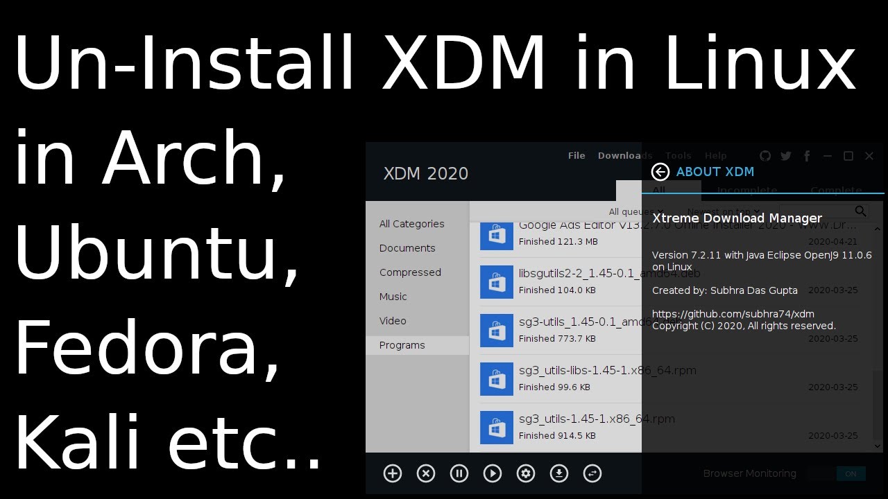 Uninstall XDM from Linux UnInstall XDM from Ubuntu UnInstall XDM