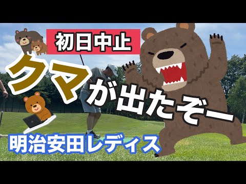 クマ出没で【明治安田レディス】第1ラウンドの中止が決定!!!【ゴルフ】【女子ツアー】