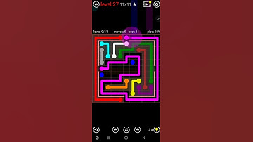How To Solve Flow Free Jumbo Courtyard Pack Level 27 11x11 Board Walk Through Solution Walkthrough