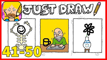 Just Draw Level 41 42 43 44 45 46 47 48 49 50 Solution or Walkthrough