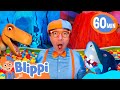 Blippi plays games in his clubhouse  blippi  educationals for kids