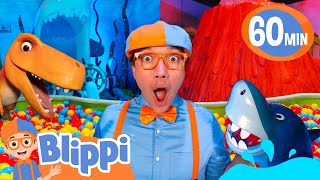 blippi plays games in his clubhouse blippi educational videos for kids