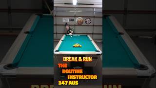 Perfect break and run demonstration #pool #trickshot #masterclass