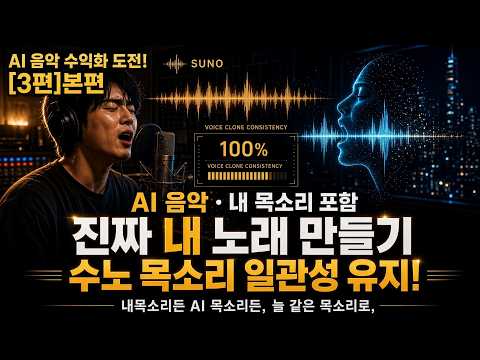 Suno 3편(2026) 목소리 일관성 유지 방법 - 동일 목소리로 앨범 제작 + 내 목소리로 내 앨범 제작 [수노 음악제작 수익화 Project Series]