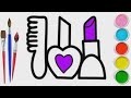 Bolalar uchun lab bo&#39;yog&#39;i rasmini chizish/Drawing lipstick for children/Рисование помадой для детей