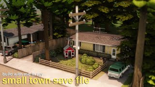 building houses for my small town save file | sims 4 longplay screenshot 5