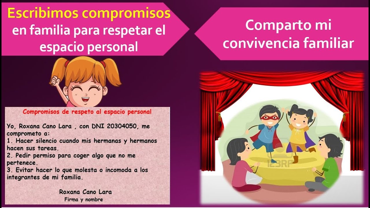 ESCRIBIMOS COMPROMISOS EN FAMILIA 📝👨👩👧👦 Arte y Cultura, SEMANA 19 ...