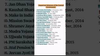 #Important scheme of the Central government