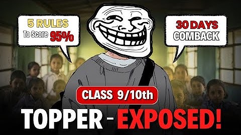 Toppers Strategy EXPOSED 💀 | Class 9/10th 🔥 | toppers study plan to score 95% 