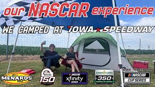 Our NASCAR Experience - Iowa Speedway - We WALKED on the RACETRACK  - Iowa Corn 350 + Fan Walk
