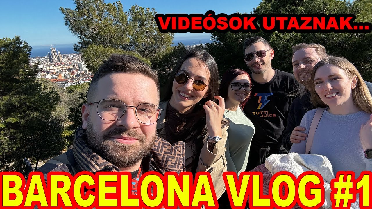 VIDEÓSOK Barcelónába utaznak! | Repülés, Room Tour és Güell Park