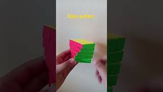 How to make stairs pattern on rubiks cube #shorts #cubing #indoorsports