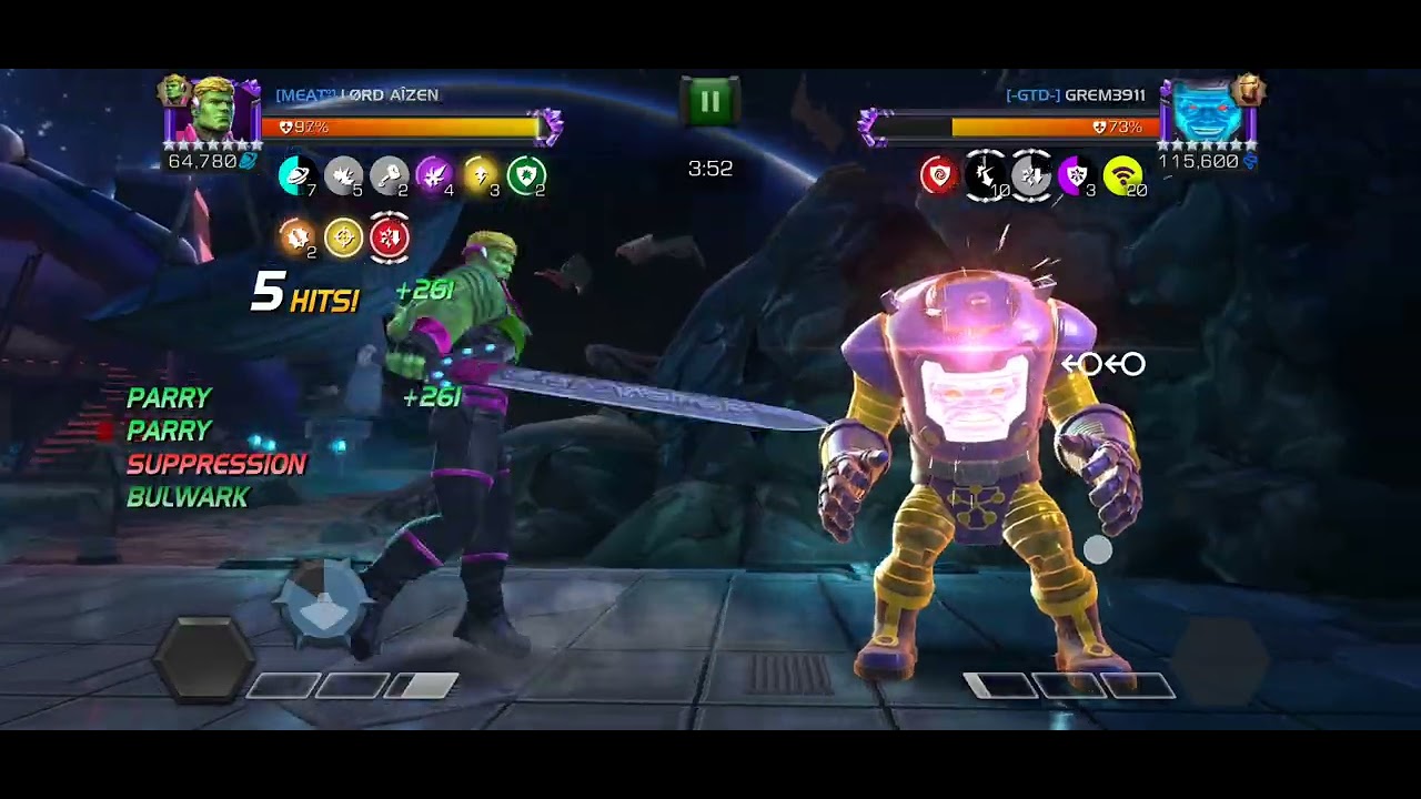 MCOC S64W08 - MEAT VS GTD - Hulkling VS N13 Arnim Zola (Bad)