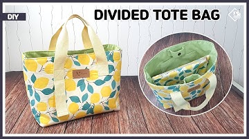 DIY How to make a Divided tote bag / hand bag / sewing tutorial [Tendersmile Handmade]