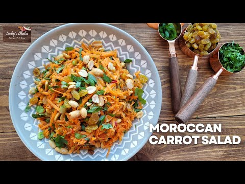 Moroccan Carrot Salad with Dressing Recipe | Easy Carrot Salad Recipe | Moroccan Salad Dressing