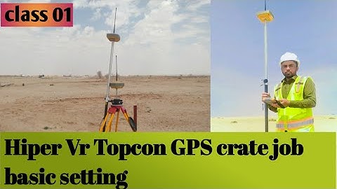 How to create a new Job in Hiper Topcon GPS || how to add  coordinate by topcon GPS ||UTM coordinate
