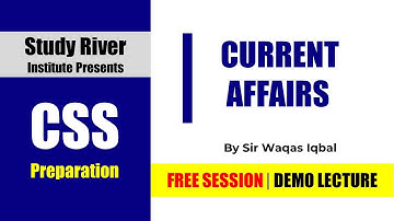 Current Affairs Open Week Session | Waqas Iqbal | CSS2022