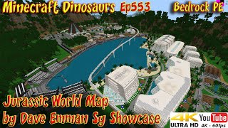 Jurassic World Map by Dave Emman Sy Bedrock PE 4K60FPS Minecraft Jurassic World Dinosaurs Ep553 screenshot 3