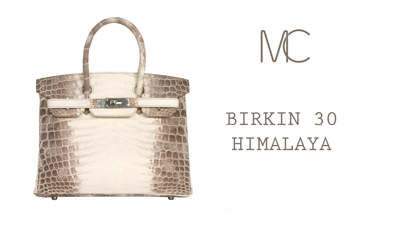 Hermès Birkin 30 Himalayan Blanc Crocodile Niloticus Palladium Hardware