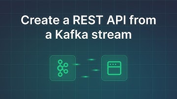 Create REST APIs from Kafka streams in minutes