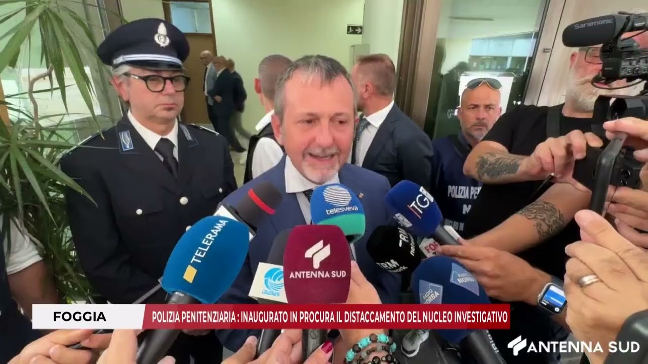 FOGGIA, POLIZIA PENITENZIARIA: INAUGURATO IN PROCURA IL DISTACCAMENTO DEL NUCLEO INVESTIGATIVO