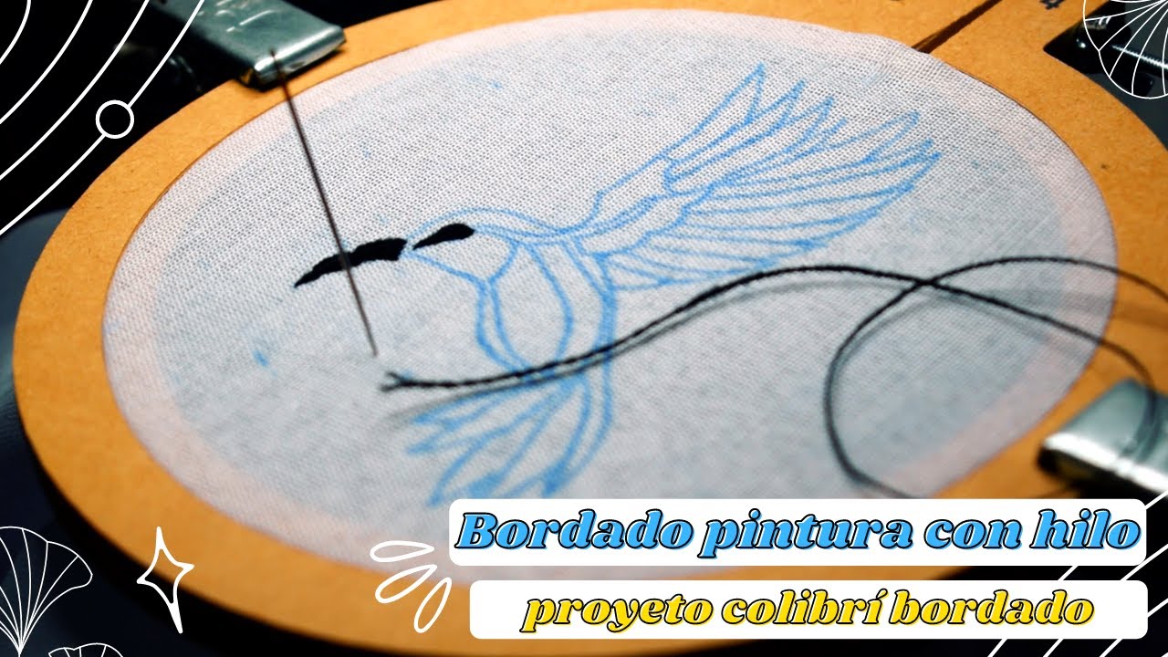 PINTANDO CON HILO: BORDANDO UN COLIBRÍ | ¿CÓMO BORDAR AVES SILVESTRES REALISTAS?