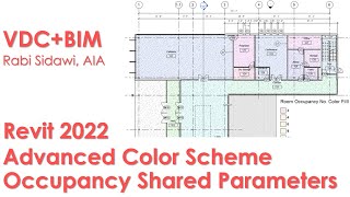 Celebrity Revit 2022 Advanced Color Scheme Room Occupancy Shared Parameters 4K Wealth