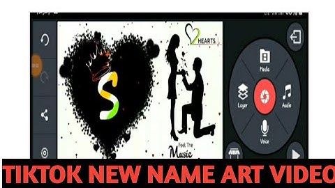 Tiktok new trend name art video tutorial |kinemaster video editing |Name art video editing