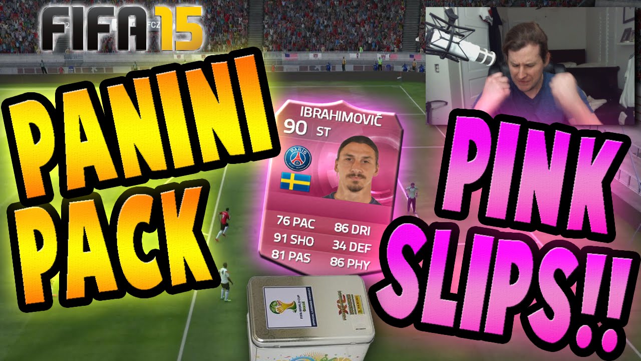 HONORING IBRA! FIFA 15 PANINI PACK PINK SLIPS