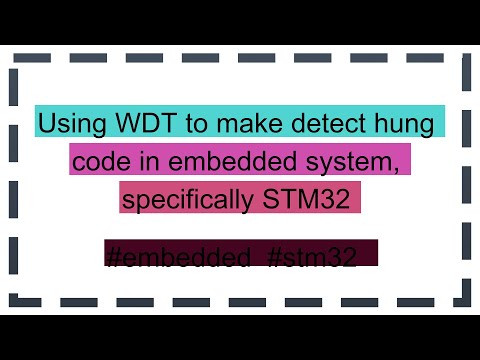 Using WDT to make detect hung code in embedded system, specifically STM32