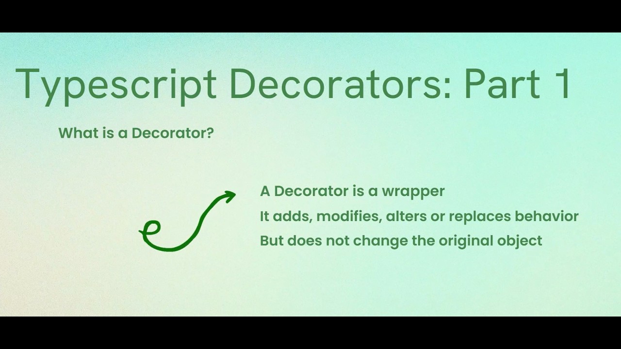 TypeScript Decorators Explained in 5 Minutes - YouTube
