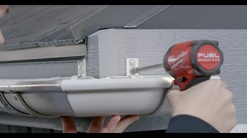 HOW TO: Install European gutters Lindab Rainline Gutter System ( DIY )