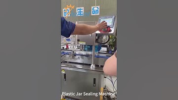 Plastic Jar Sealing Machine , Automatic PET Can Seaming Machine , Can Closing Machine with Peel Lid