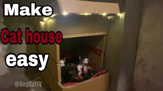 Make a sparkling beautiful cat house in just 15 minutes