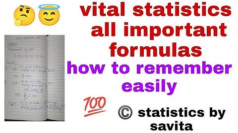 vital statistics|all important formulas|2nd puc statistics|statistics by savita