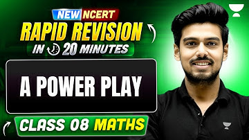 Class 8 Power Play | Maths class 8 Full Revision | Class 8 New NCERT 2025 | By Ayush Sir