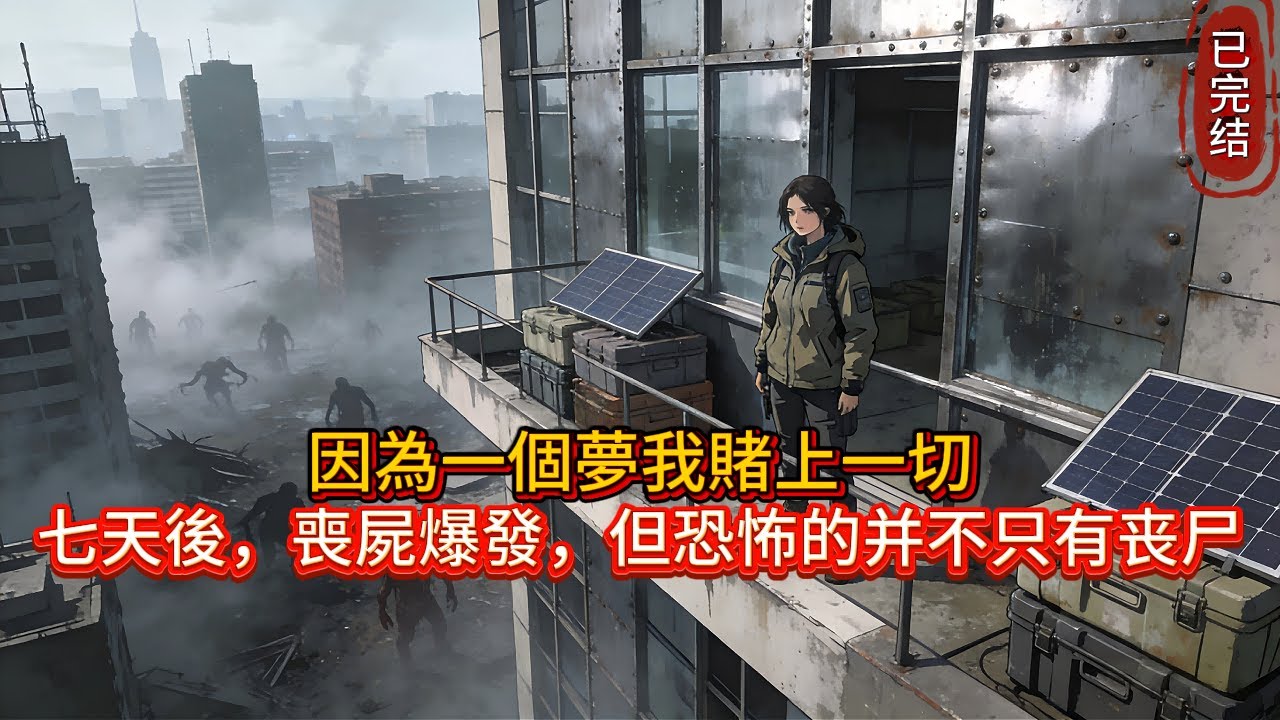 夢境預言末日？我砸光積蓄把公寓焊成鐵籠…7天後全城淪陷，我卻在堡壘活下來…直到我发现病毒爆發竟是人為陰謀？！#novel  #comics #小说推荐  #末世  #小說   #完结文