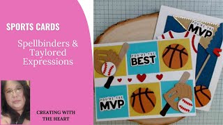 Lets Make Sports Cards w/ Taylored Expressions & Spellbinders