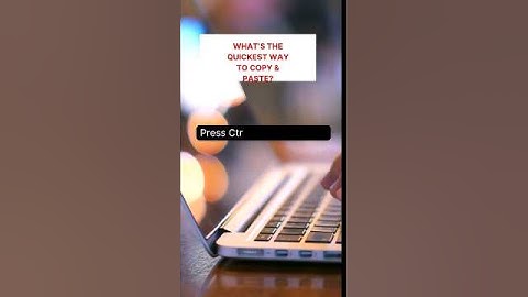 Learn computer shortcut tricks.