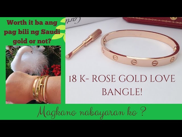 Cartier Love Bangle Bracelet 18K Yellow Gold And Rose Gold,Which Color Do  You Want? : r/luxury_jewelry_