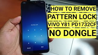 Hapus Pola Kunci Layar Vivo Y81 PD1732CF No Dongle