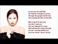 Demi Lovato - Yes I Am /\ Lyrics On A Screen