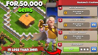 Easily 3 Star Card Happy within 2 min (Haaland Challenge)in Clash of Clans | Coc new event attack