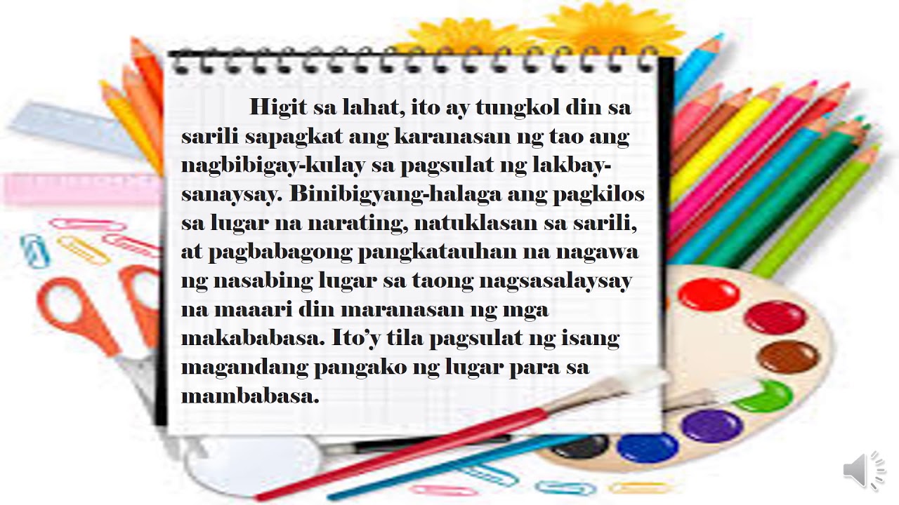 Filipino sa Piling Larang12 2nd quarter W1 YouTube