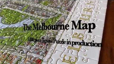 The Melbourne Map 1,000 piece Jigsaw Puzzle manufacturing