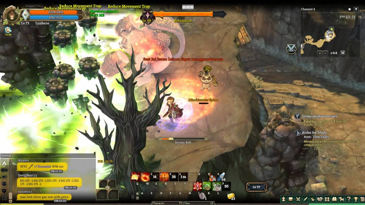 Tree of Savior Pyromancer vs Lv 69 Bebraspion [Boss]