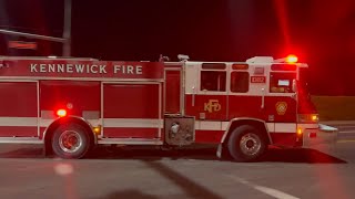 Kennewick Fire Department Engine 1812 Responding to a Possible Structure Fire